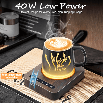 HotBrew Desk Warmer with Digital Temp